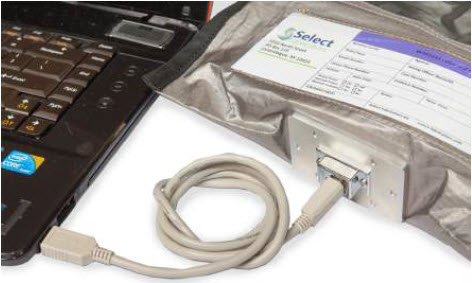 Select Fabricators Shielded Forensic Pouches with USB2 filtered connector